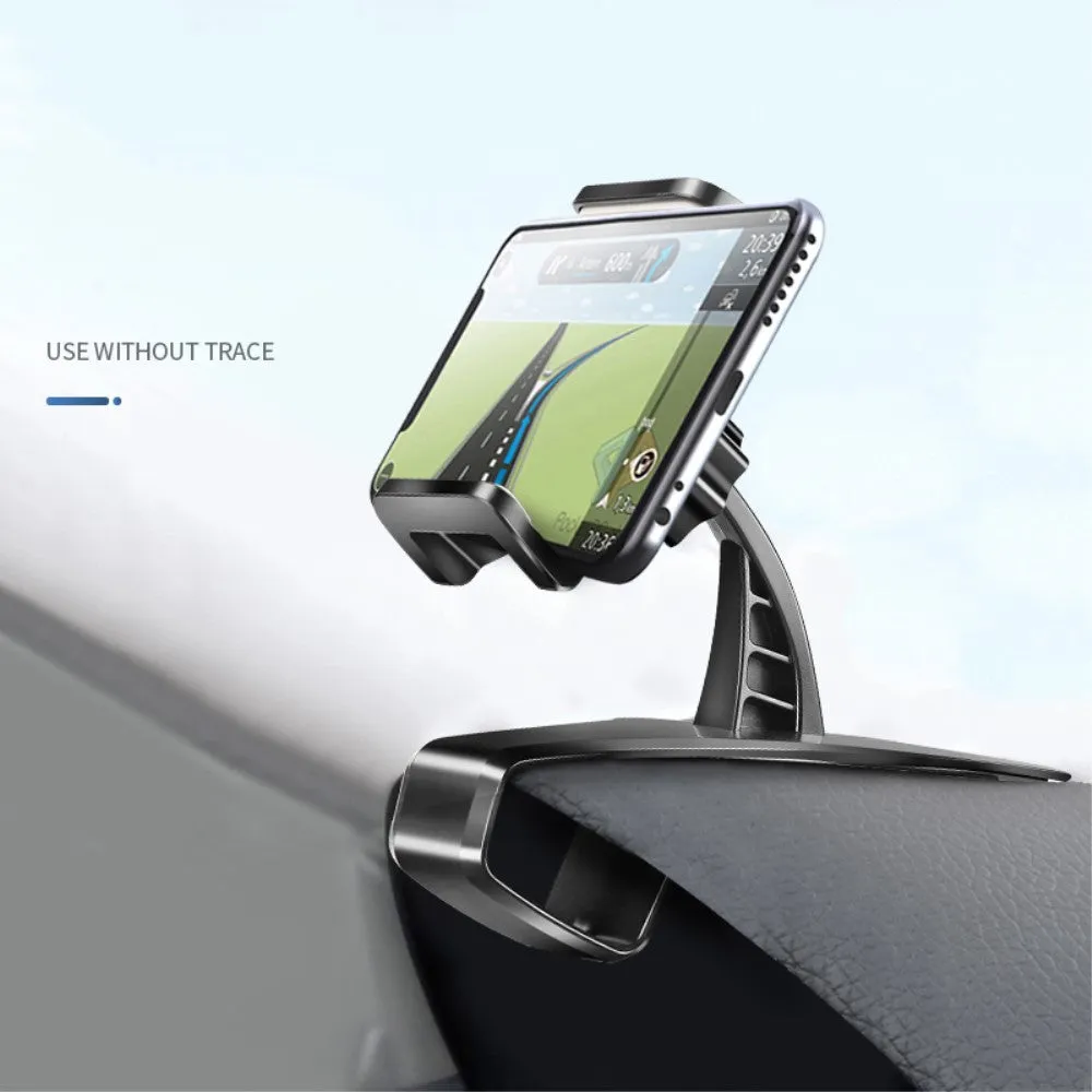 3 in 1 Car GPS Smartphone Holder: Dashboard / Visor Clamp   AC Grid Clip for Zopo ZP200, Shining - Black