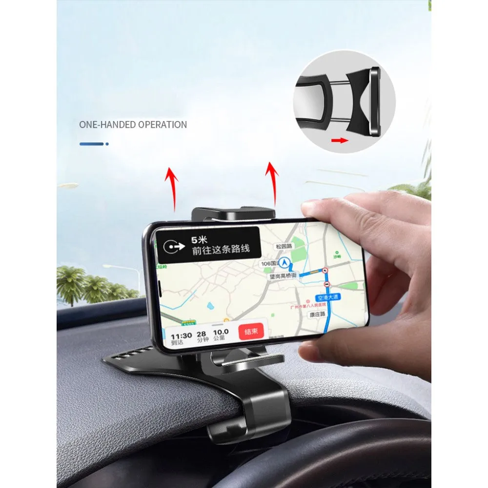 3 in 1 Car GPS Smartphone Holder: Dashboard / Visor Clamp   AC Grid Clip for Zopo ZP200, Shining - Black