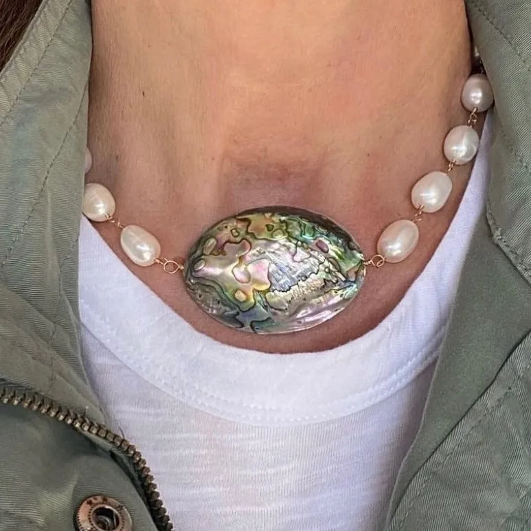 Abalone Necklace - Maori
