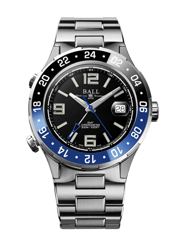 BALL Roadmaster Pilot GMT (40mm) DG3038A-S4C-WH