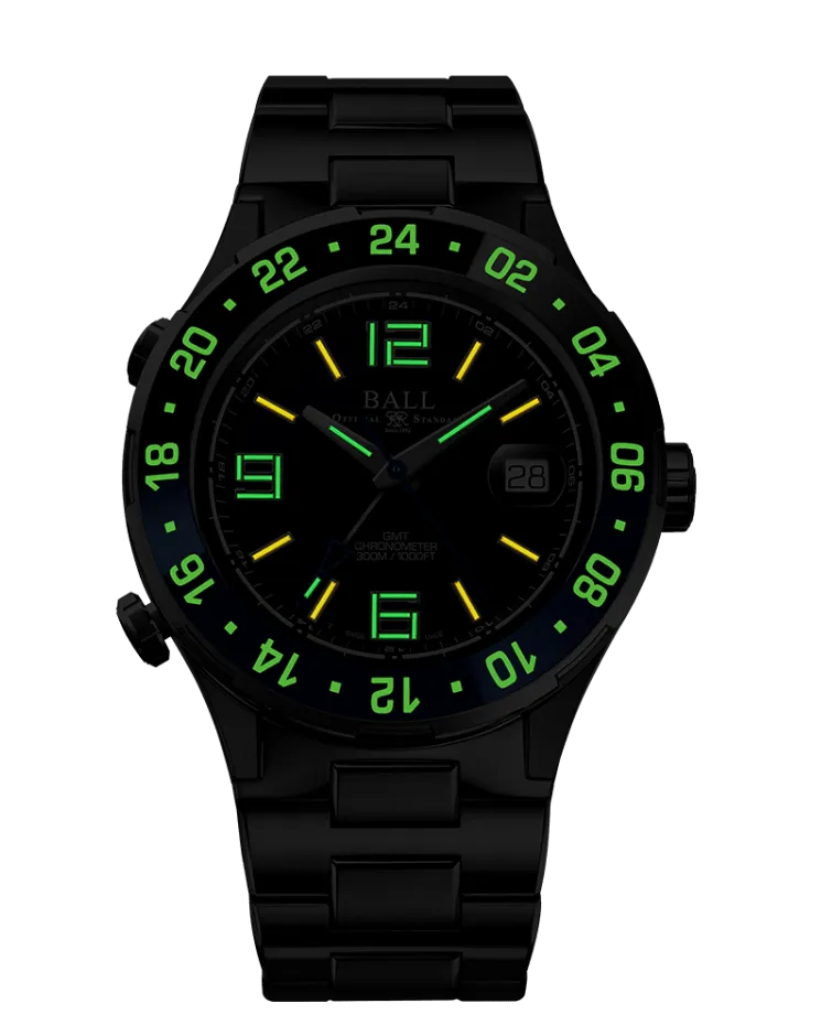 BALL Roadmaster Pilot GMT (40mm) DG3038A-S4C-WH