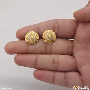 Beautiful Design Eye-Catching Design Gold Plated Earrings for Ladies - Style A148