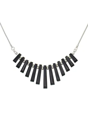 Black Onyx Tapers Necklace