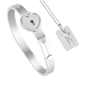 Couple's Matching Romantic Bracelet with Diamond