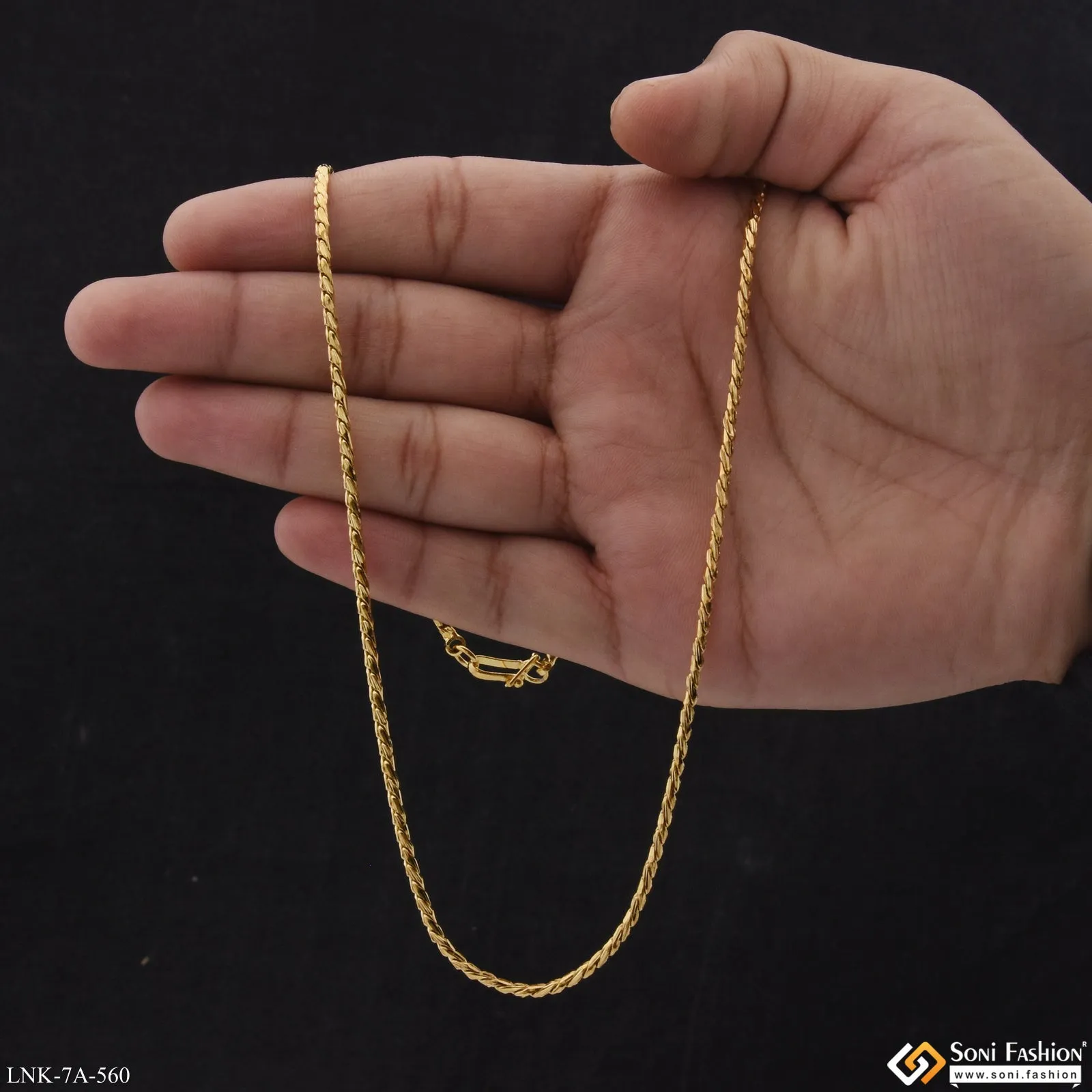 Eye-Catching Design Gold Plated Chain for Ladies - Style A560