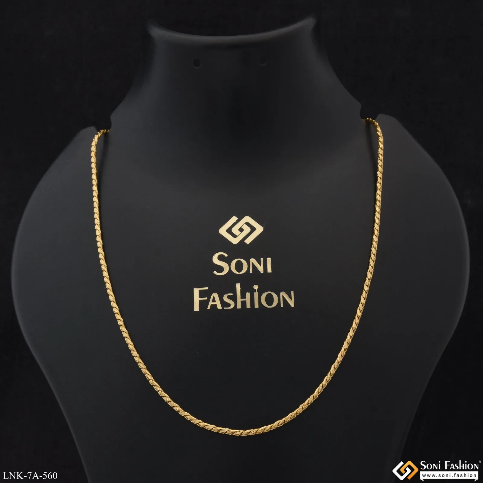 Eye-Catching Design Gold Plated Chain for Ladies - Style A560