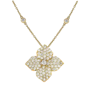 Fiore Large Flower Diamond Necklace
