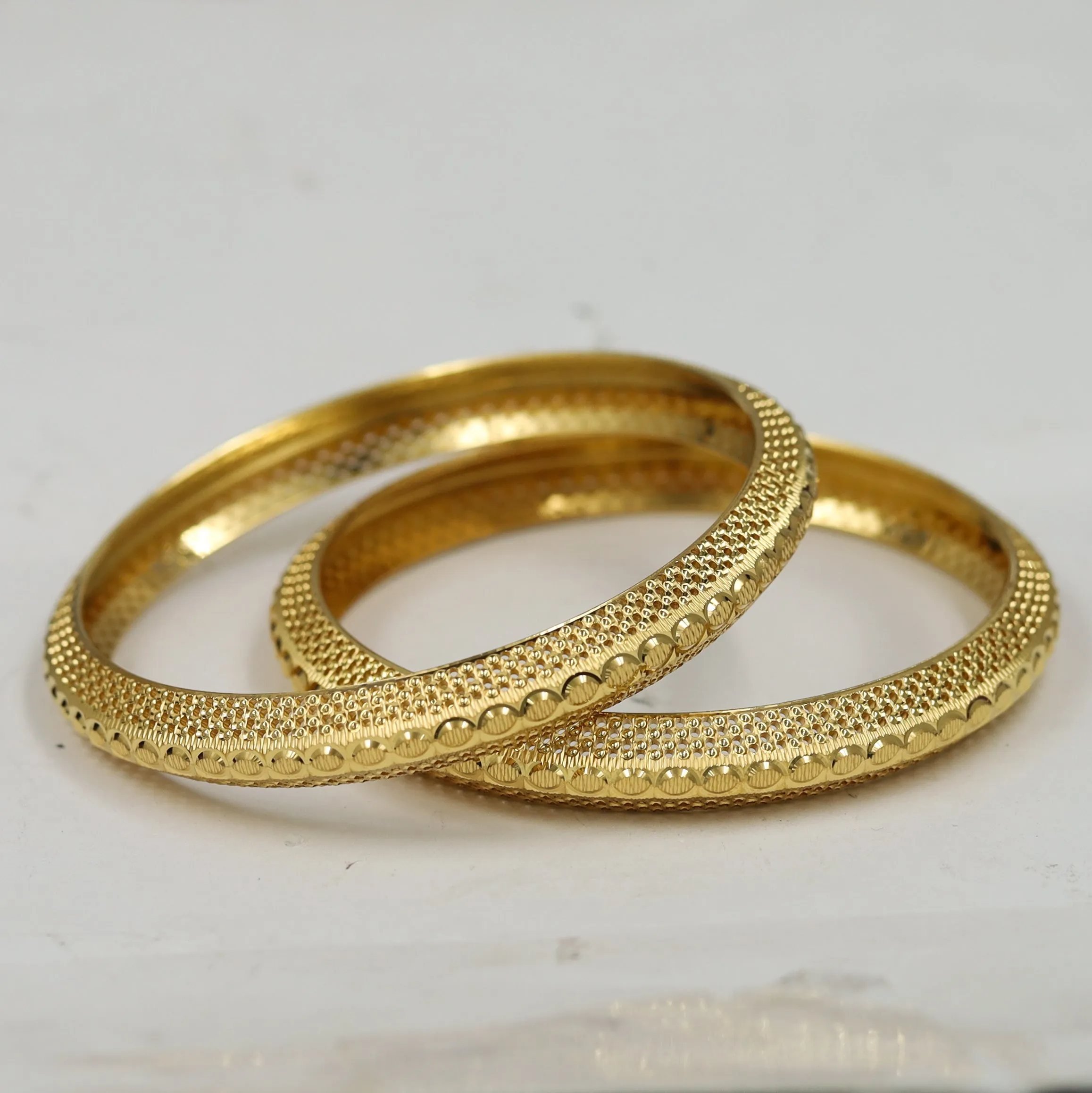 Gold Plated Bangle 11618-34