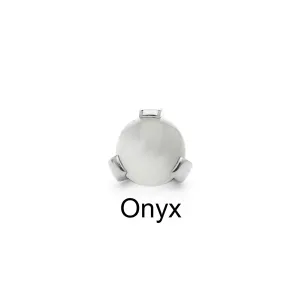 Industrial Strength Prong-Set Ball in Titanium with Onyx