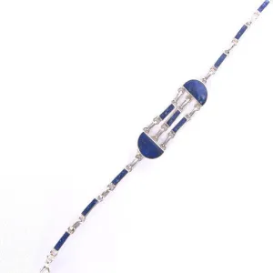 Lapis Lazuli Lilen Bracelet | Artisan Handcrafted Jewelry | Crafted in the Andes