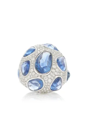 Organic Blue Sapphire Ring