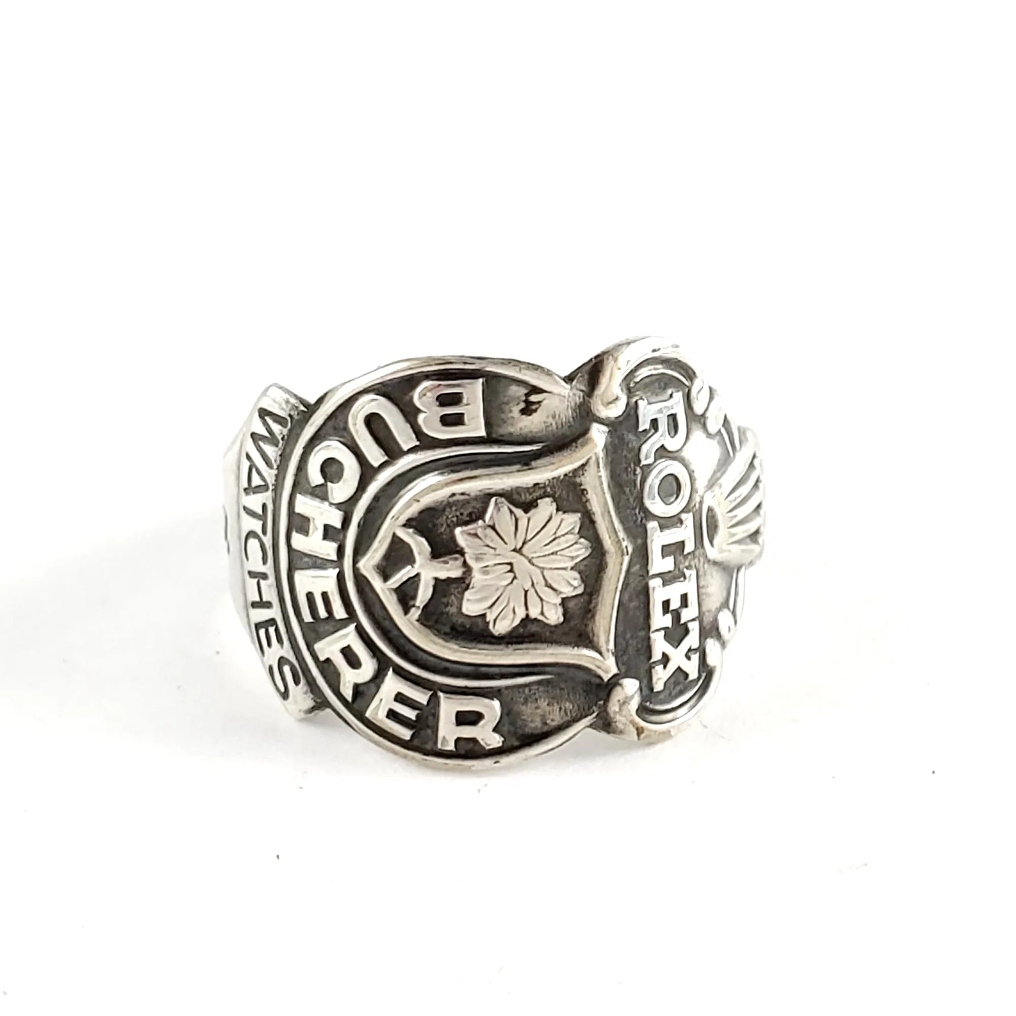 Rolex St Moritz Silverplate Spoon Ring