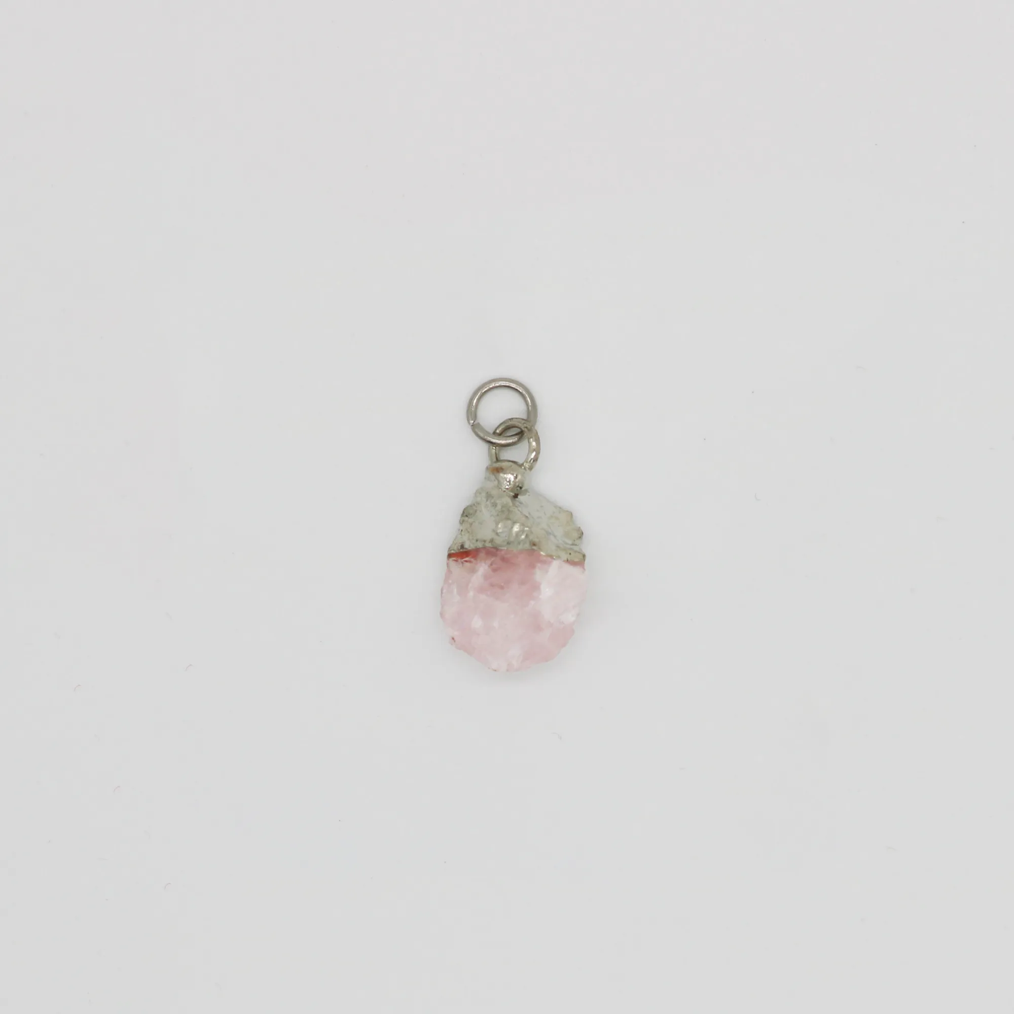 Rose Quartz (October) Gemstone Charm