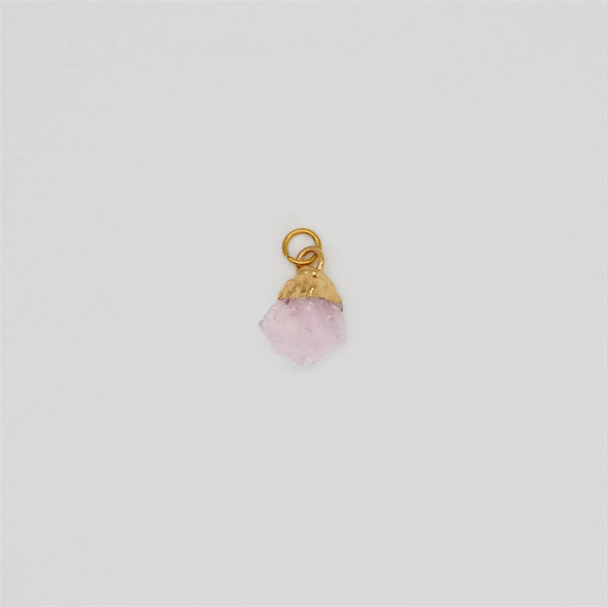 Rose Quartz (October) Gemstone Charm