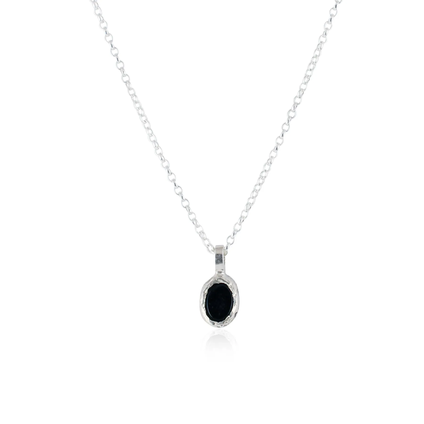 Rustic onyx necklace small