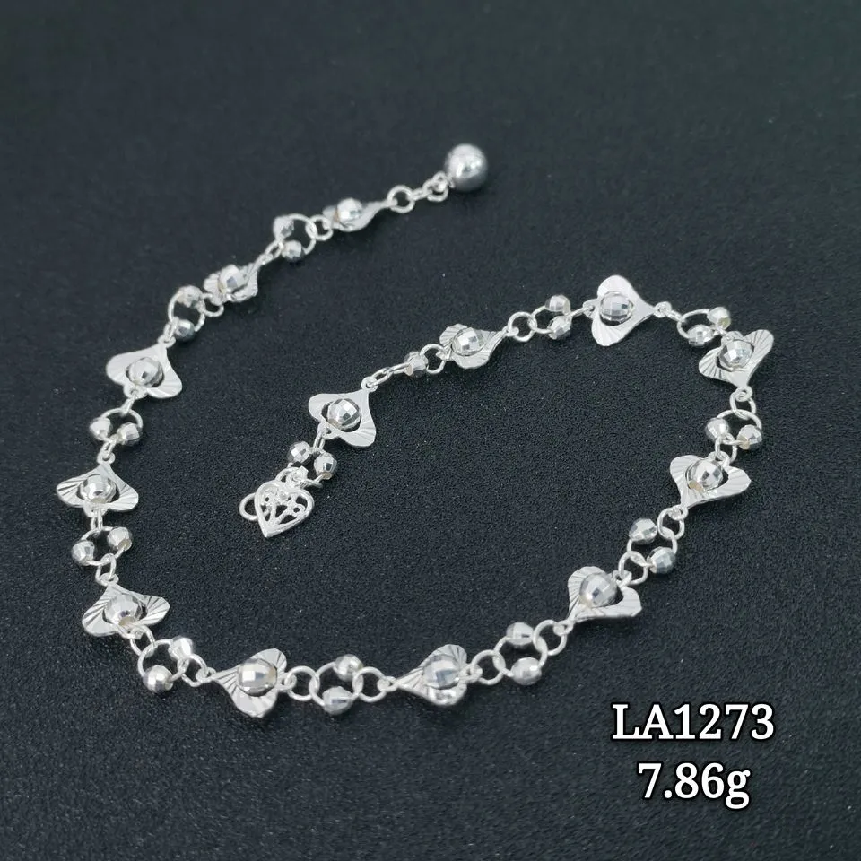 Shining Beaded in Heart Anklet