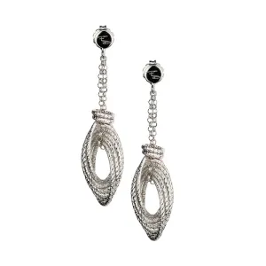 Sterling Silver Suspended Drop Earrings